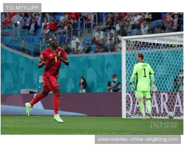 卢卡库轻微变向后抽射，比利时力量型终结亮眼